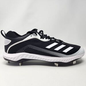 Adidas Icon 6 Bounce Size 16‎ Mens Metal Baseball Cleats Black White EG7603